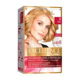 Tintura Creme Imédia Excellence L&#39;oréal Louro Claro 8 Kit