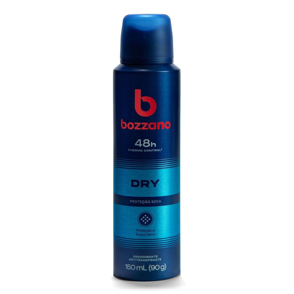 Desodorante Bozzano Aerosol Dry Proteção Seca Antitranspirante 48h 150ml