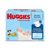 Fralda Huggies Tripla Proteção Tamanho P Pacote Mega 46 Fraldas Descartáveis