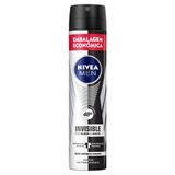 Desodorante Nivea Men Invisible Black &amp; White Aerosol Antitranspirante 200ml