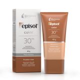 Protetor Solar Episol Color Pele Morena Fps 30 Loção Com Efeito De Base 40g