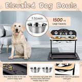 Tigelas Elevadas Para Cães 4 Altura Ajustável Raised Dog Bowl Wit