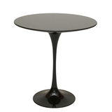 Mesa de Apoio Saarinen Altura 60 cm Tampo 60 cm MDF Laca Laca Preta