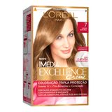 Tintura Creme Imédia Excellence L&#39;oréal Louro Natural 7 Kit