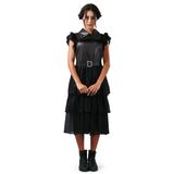 Fantasia Vandinha Família Addams Vestido Baile Luxo Adulto - Halloween M