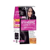 Tintura Casting Creme Gloss L&#39;oréal Paris 100 Preto Noite