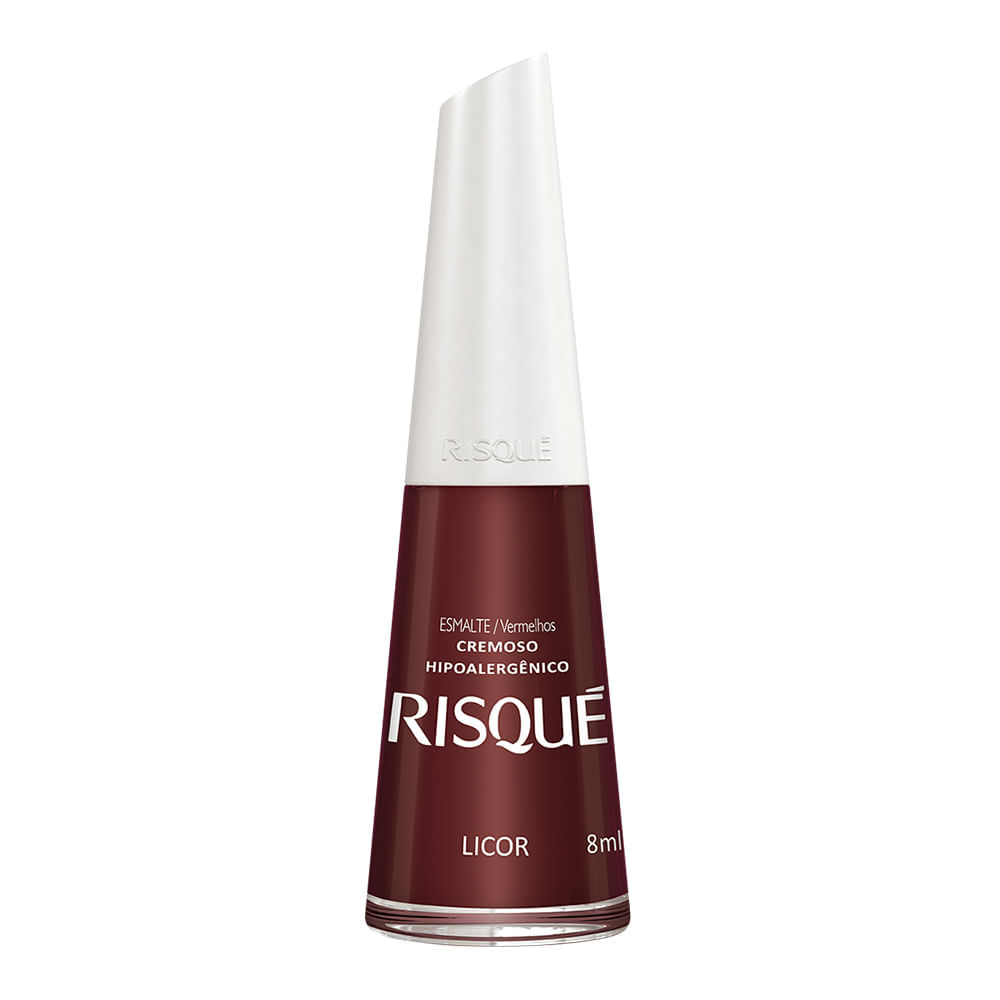 Esmalte Risqué Cor Licor Hipoalergênico Com 8ml
