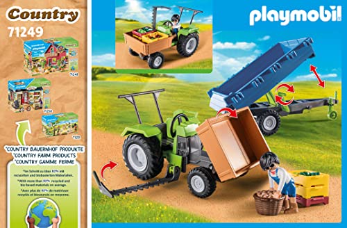 Trator Harvester Playmobil Com Reboque