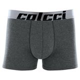 Cueca Boxer Colcci Masculina Cotton Algodão Elástico Cinza Mescla M