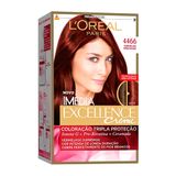 Tintura Creme Imédia Excellence L&#39;oréal Vermelho Profundo 4466 Kit