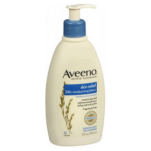 Loção Hidratante Para Alívio Da Pele Aveeno Active Naturals Sem Fragrância 12 Oz Da Aveeno (pacote Com 6)