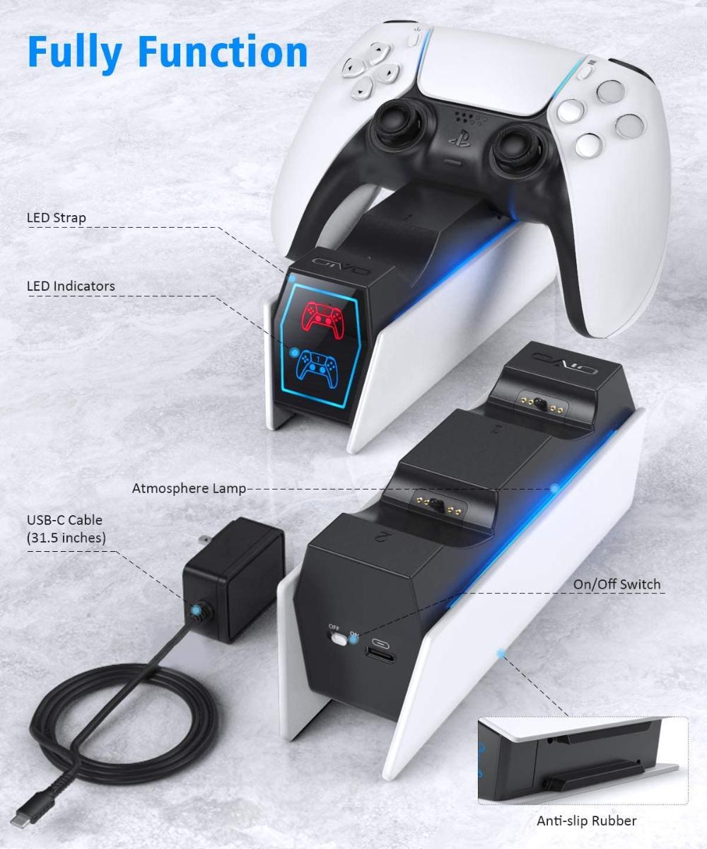 CARREGADOR CONTROLE DUALSENSE CHARGING STATION PS5 SONY – Star