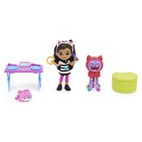 Gabby&#39;s Dollhouse, Kitty Karaoke Set Com 2 Toy Figures, 2 Acessórios, Entrega E Móveis Peça, Brinquedos Infantis Para Maiores De 3 Anos Ou M