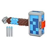 Nerf Minecraft Stormlander Dart-blasting Hammer, Fires 3 Dardos, Inclui 3 Dardos Oficiais De Elite, Alça De Priming Pull-back