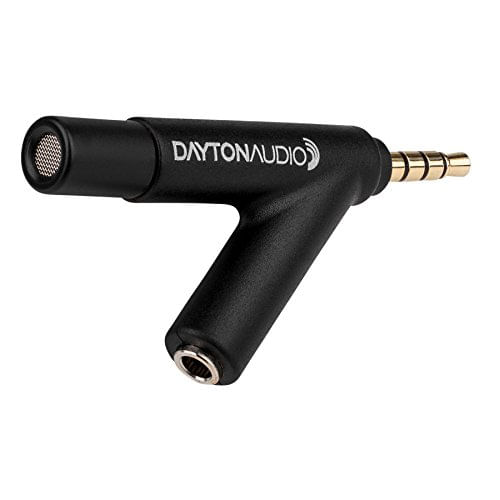 Dayton Audio Imm-6 Microfone De Medição Calibrado Para Tablets Iphone Ipad E Android