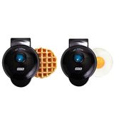 Dash Mini Maker Waffle Maker + Chapa, 2-pack Griddle+waffle Iron - Preto