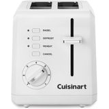 Cuisinart Cpt-122 Torradeira Plástica Compacta De 2 Fatias (branca)