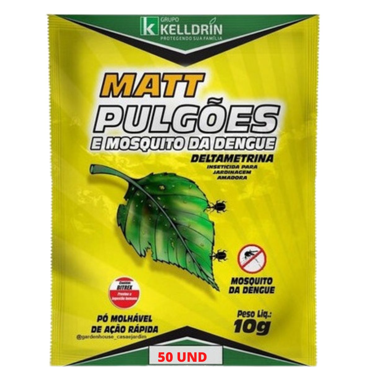 Kit 50 Matt Pulgões Cochonilha Piolho-da-couve E Pulgão-da-rúcula