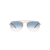 Óculos De Sol Ray-ban New Caravan Rb3636 92023f Ouro Rosê Lente Azul Degradê Tam 58