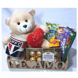 Cesta São Paulo Presente Dia Dos Namorados Com Urso Caneca