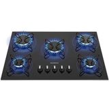 Cooktop 5 Bocas Mondial A Gás Glp Preto - Ctg-02