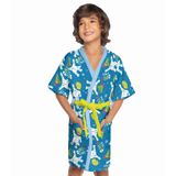 Roupão Infantil Felpudo Lepper Azul G