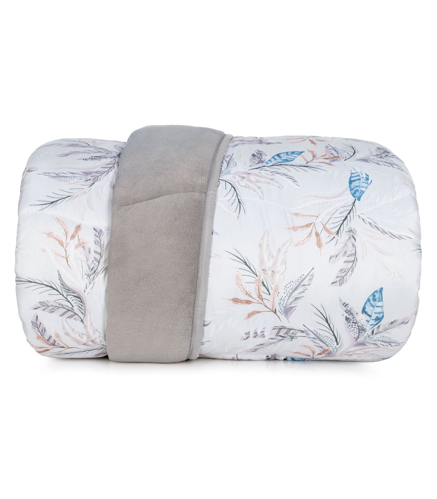 Edredom Blend Confort Solteiro Altenburg Cinza Un