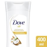 Loção Desodorante Hidratante Corporal Dove Óleo De Coco E Leite De Amêndoas 400ml