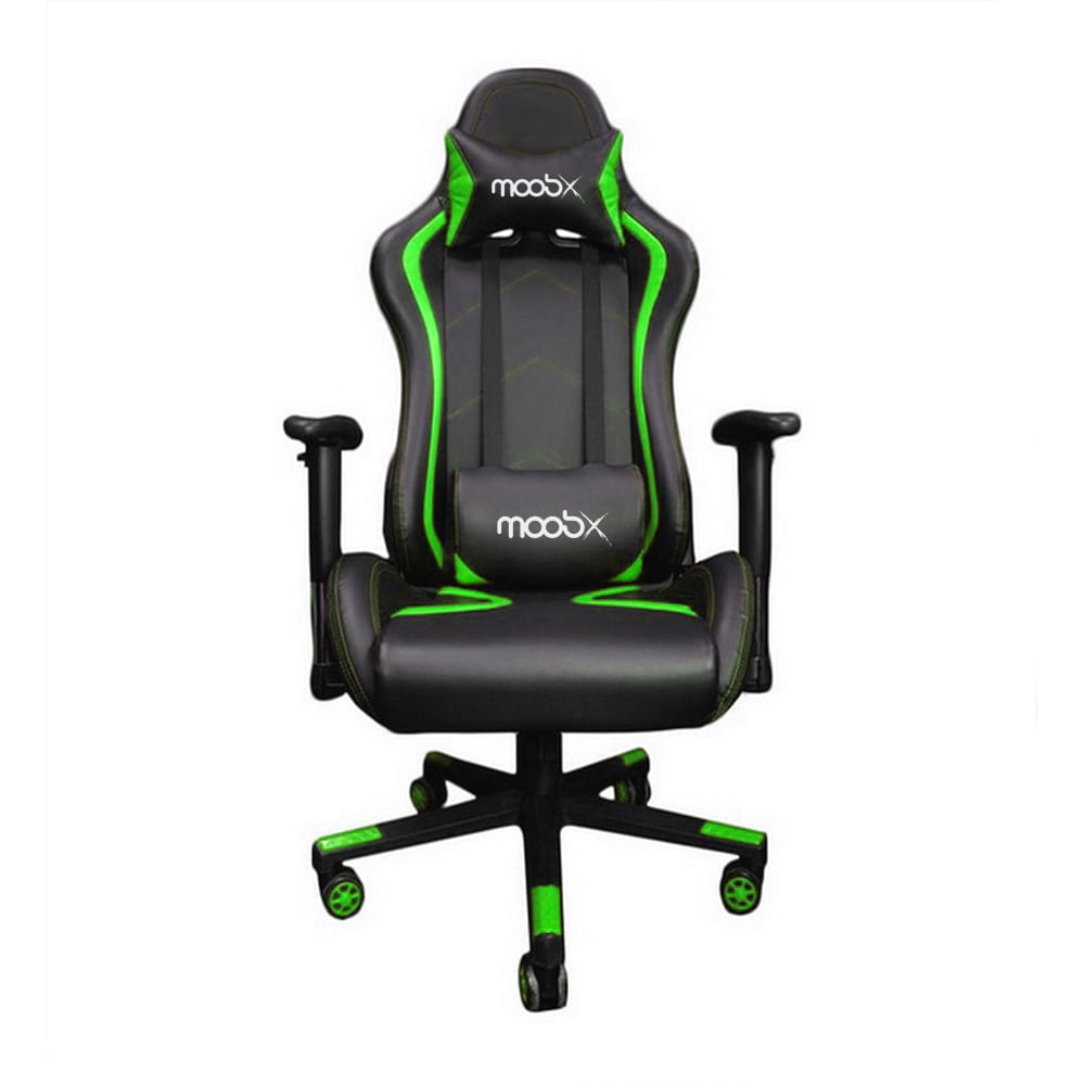 Cadeira Gamer MoobX Thunder Preto e Verde