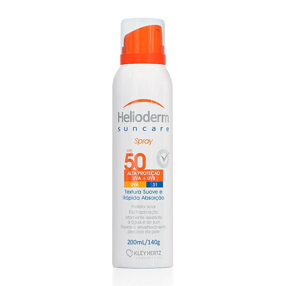 Protetor Solar Spray Helioderm Suncare Fps 50 200ml