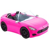 Barbie Conversível Veículo De 2 Lugares, Carro Rosa Com Rodas De Rolamento E Detalhes Realistas, Presente Para Crianças De 3 A 7 Anos