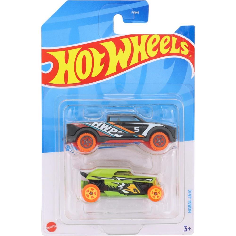 Carrinho Hot Wheels Die Cast FVN40 Sortido - Embalagem com 2 Peças