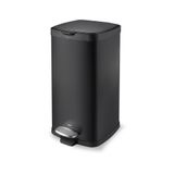 Lixeira Com Pedal E Balde Frame 20l Preto Brinox