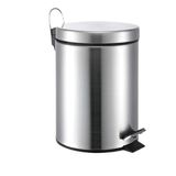 Lixeira Em Aço Inox 12 Litros Com Pedal Mak Inox