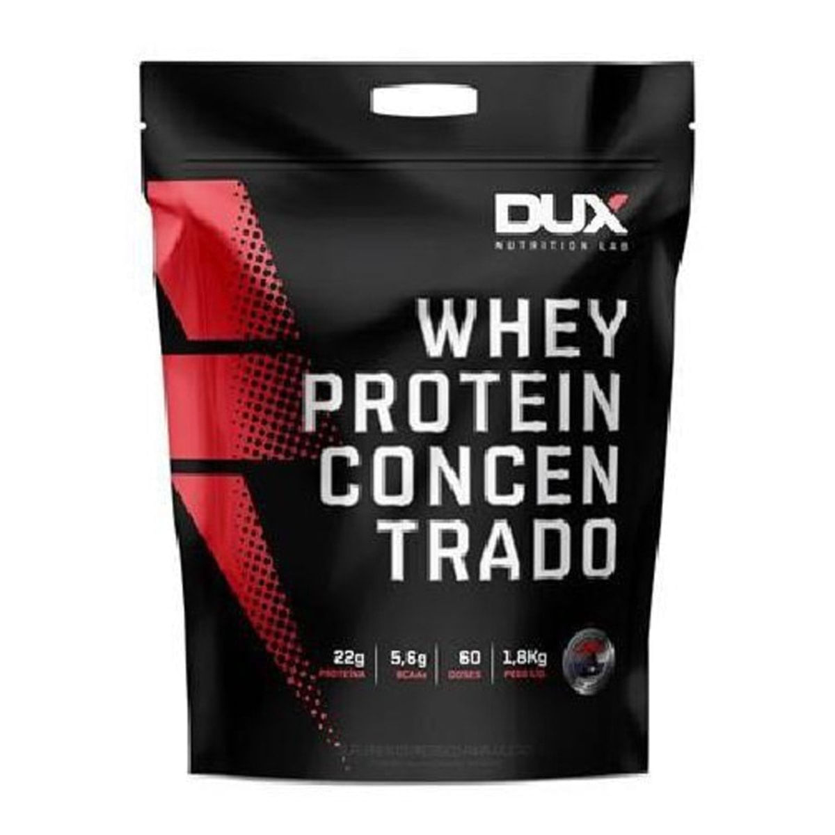 Whey Protein Concentrado Refil - Dux (1,8Kg) - Morango