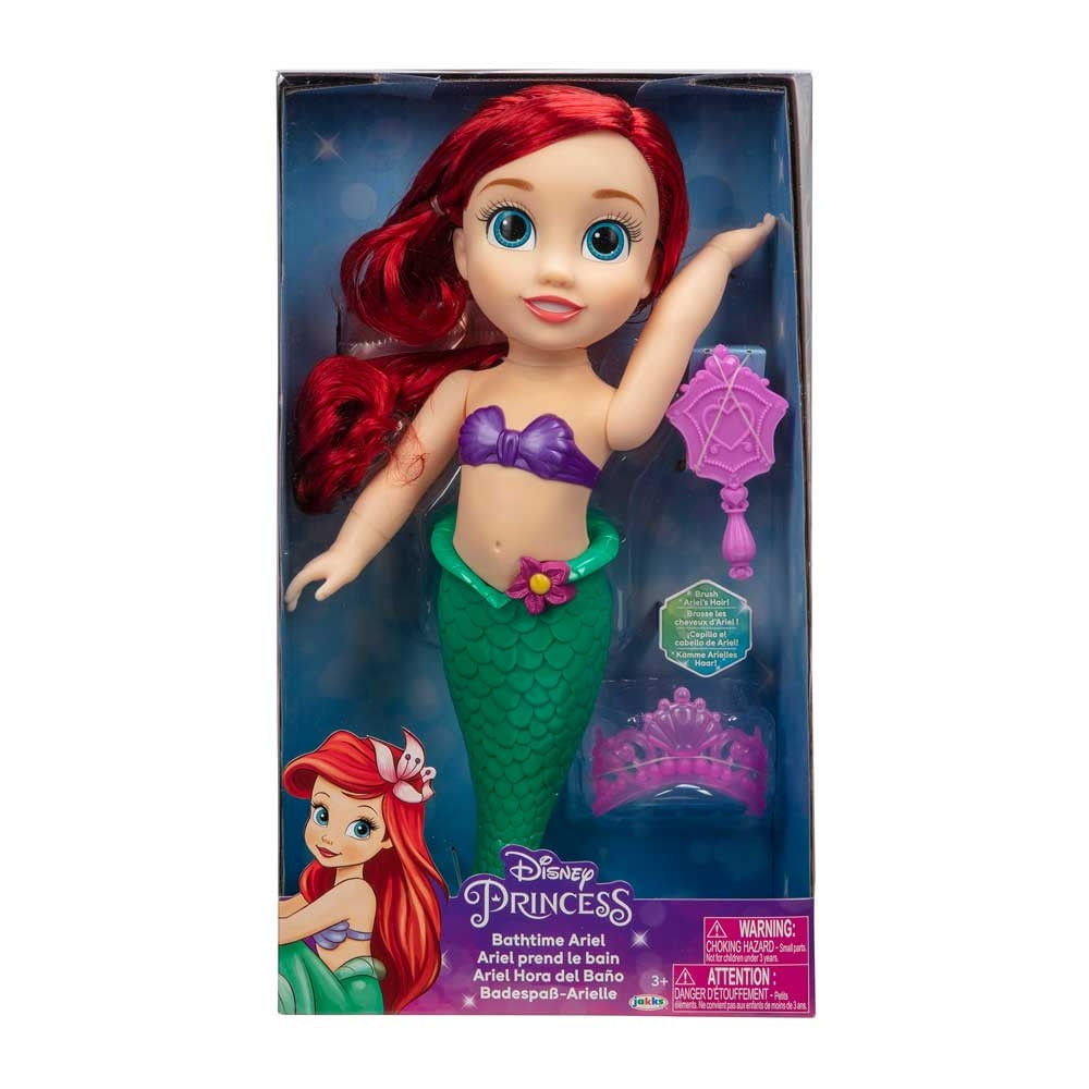 Boneca Disney Princesas Ariel Hora Do Banho Com Acessórios Multikids - Br2021