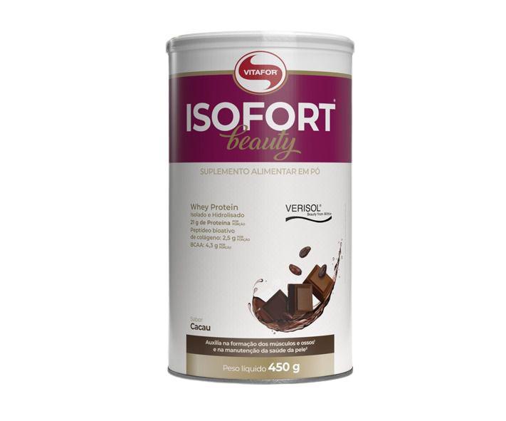 Whey Protein Isofort Beauty Verisol Cacau 450g - Vitafor