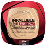 L&#39;oreal Paris Infalível Fresh Wear Foundation Em Pó, Até 24 Horas De Desgaste, 120 Baunilha
