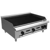 Chapa Grill Charbroiler A Gás Industrial De Mesa Venâncio Aço Inox Manual 90cm Prime Pcg090g-me