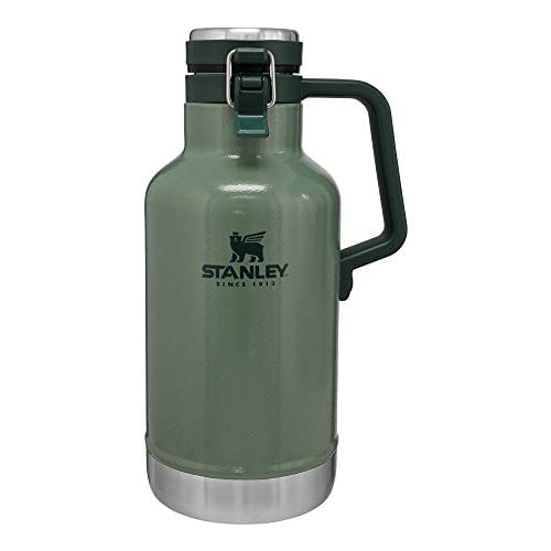 Stanley Classic Garrafa De Cerveja A Vácuo, 64 Oz Capacidade, Aço Inoxidável, Verde Martelo (10-01941-063)