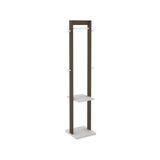 Cabideiro De Chão Multimóveis Vcr35005 Branco/nogal