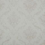 Papel de parede Damask Off White com Creme