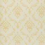 Papel de parede Damask Palha com Dourado