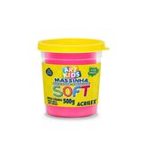 Massa de Modelar Soft Rosa Acrilex 500g