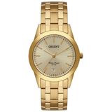 Relogio Orient Feminino Dourado Medio a prova dagua Mgss1179 C1kx