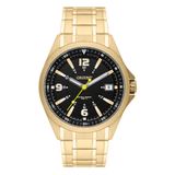 Relógio Orient Masculino Dourado Esporte 100 Metros Mgss1107