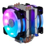 Cooler Universal Fan Duplo Led Rgb Processador Intel/Amd