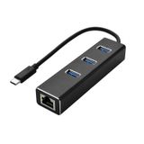 Adaptador Usb Tipo C 3.1 Hub 3.0 Ethernet Rj45 Usb-C Usbc