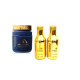 Hobety Banho de Ouro - TRIO Shampoo e Hidratante 300g + Máscara 750g