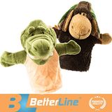 Animal Hand Puppets Set Of 2 By Betterline - Premium Quality, 9,5 Polegadas Soft Plush Hand Puppets For Kids- Perfeito Para Contar História